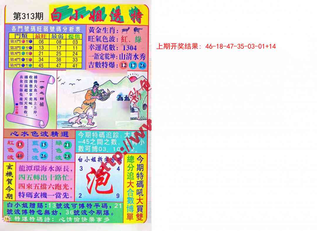 313期白小姐透特[图]