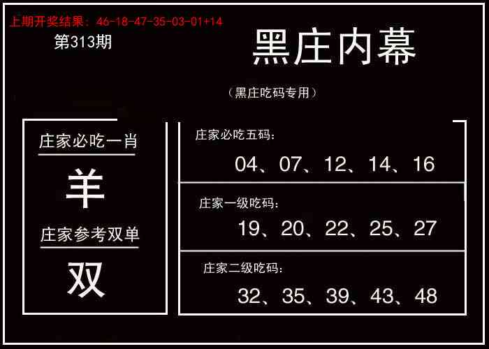 313期黑庄内幕[图]