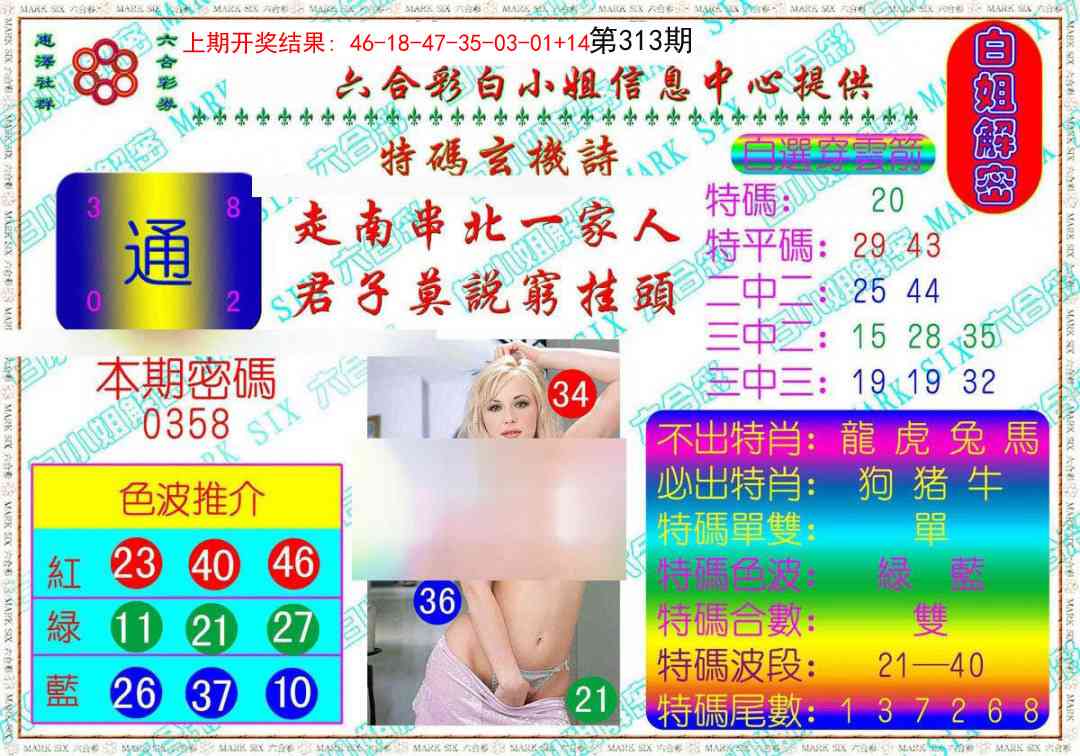 313期白姐解密[图]