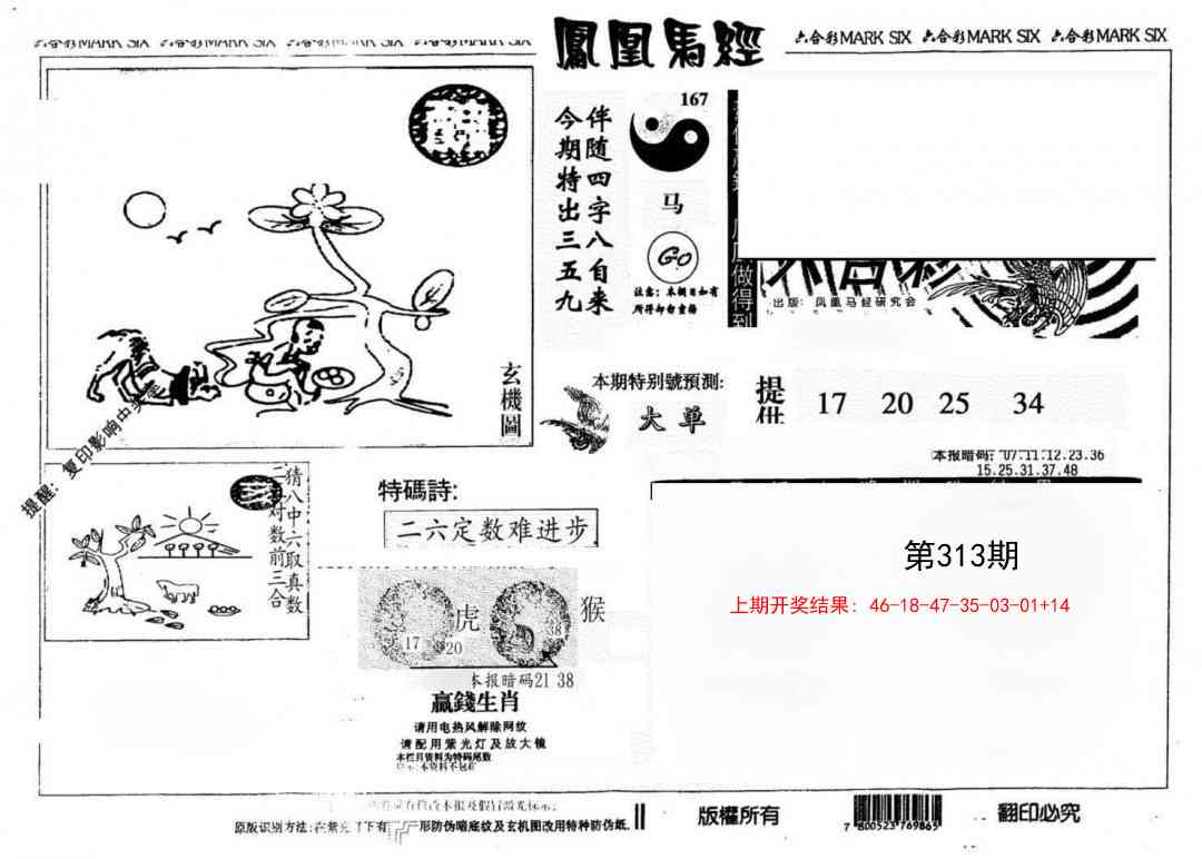 313期另版凤凰马经[图]