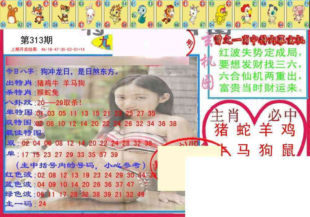 313期特码生肖图[图]