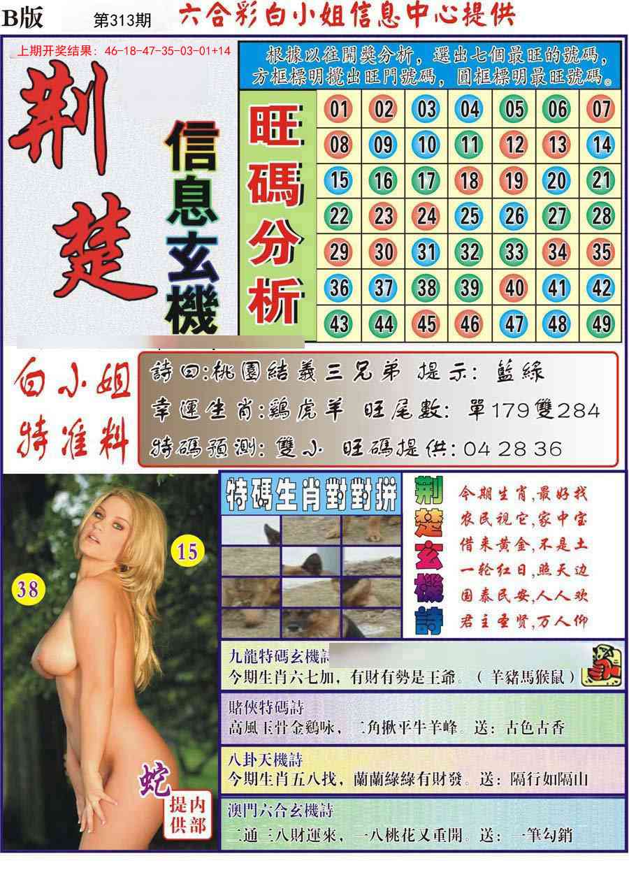 313期荆楚信息玄机B[图]