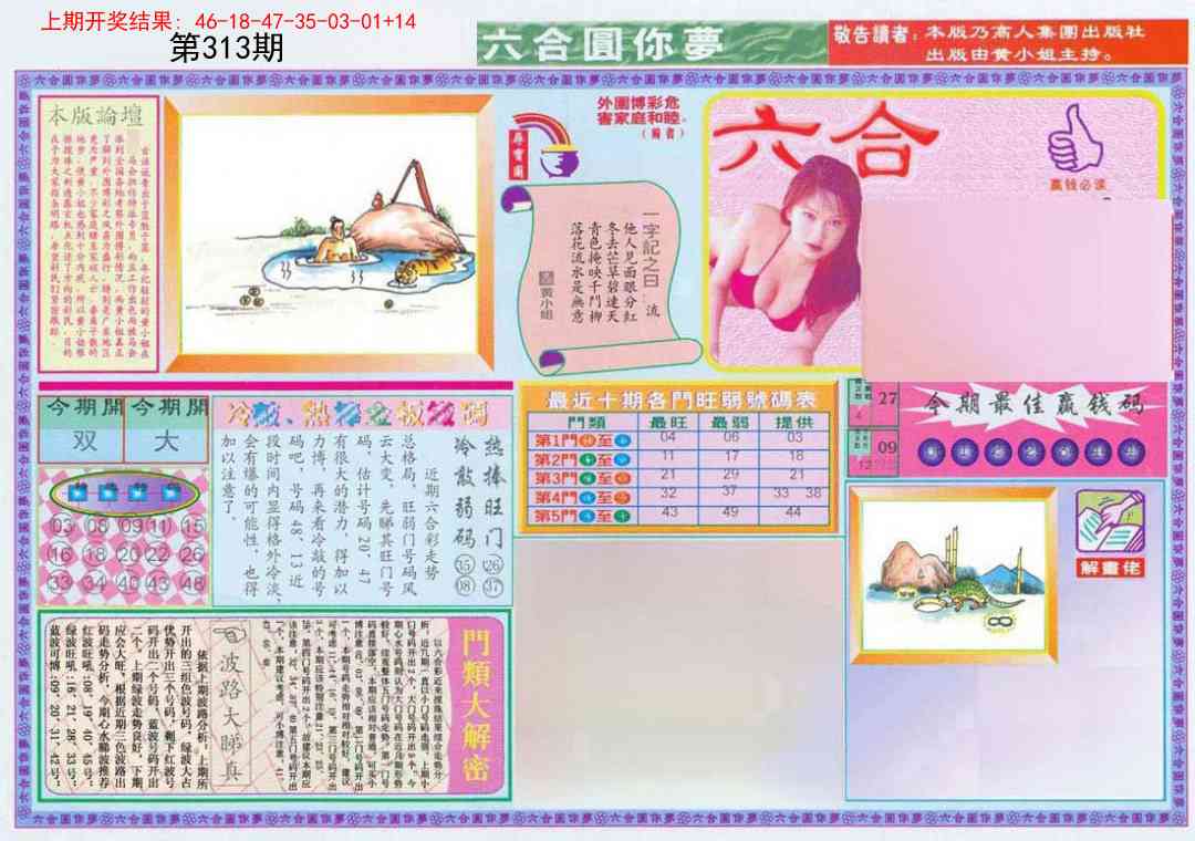 313期(新版)六合圆你梦A[图]