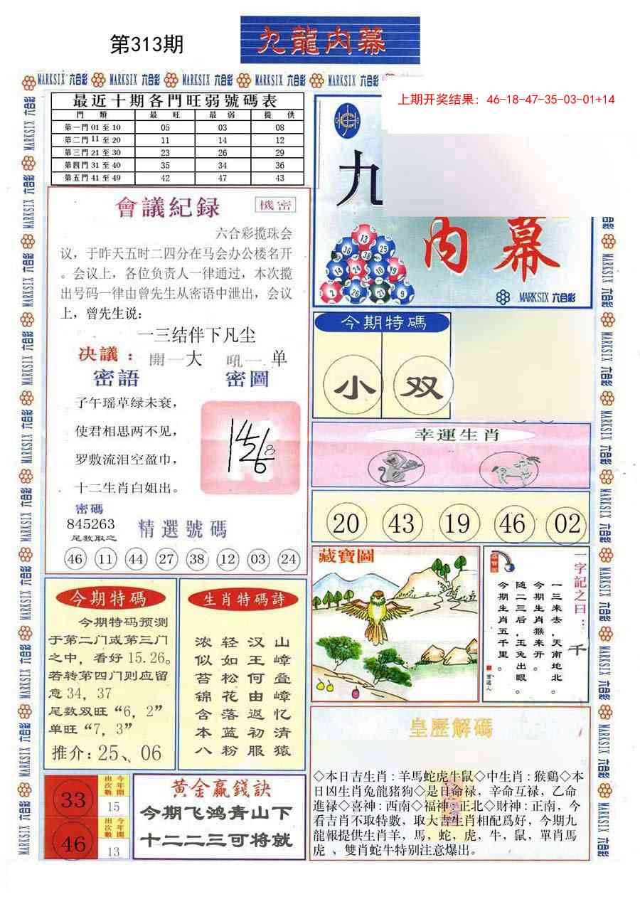 313期(新版)九龙内幕A[图]