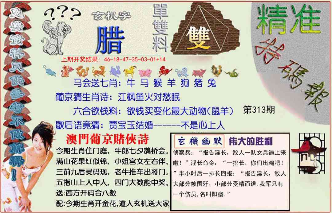313期精准<特碼報>[图]