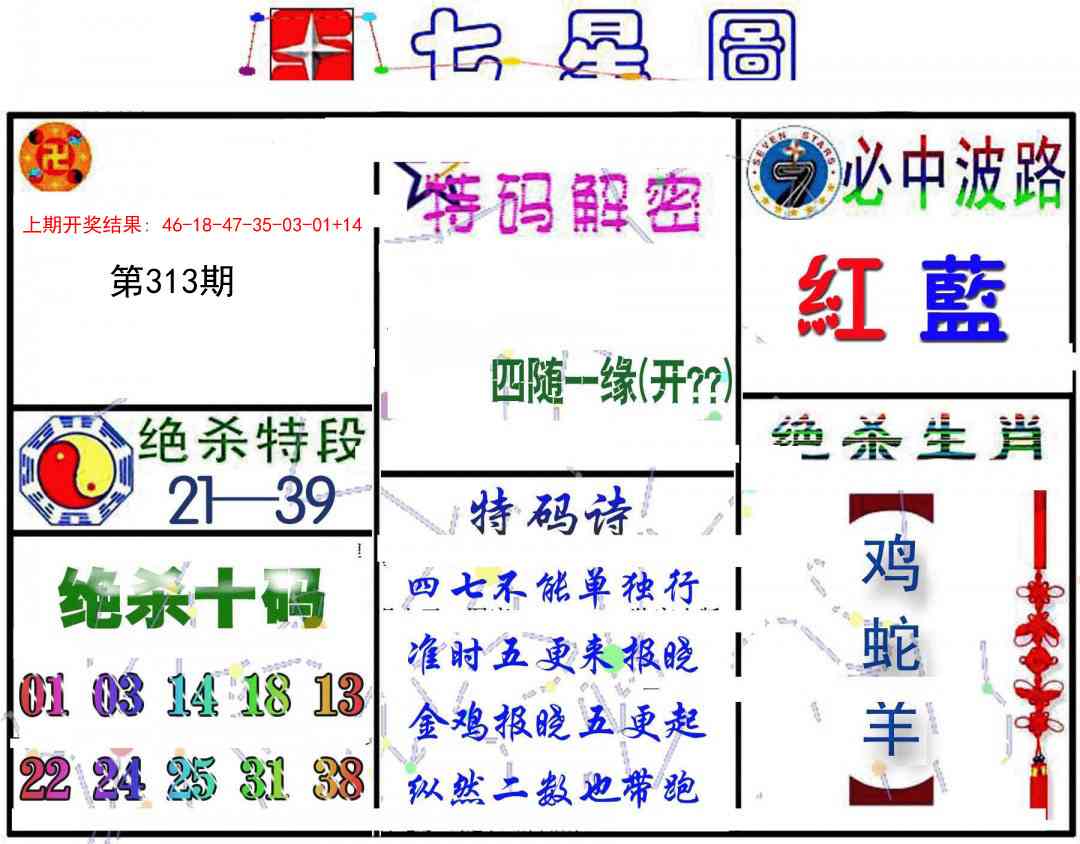 313期七星图B[图]