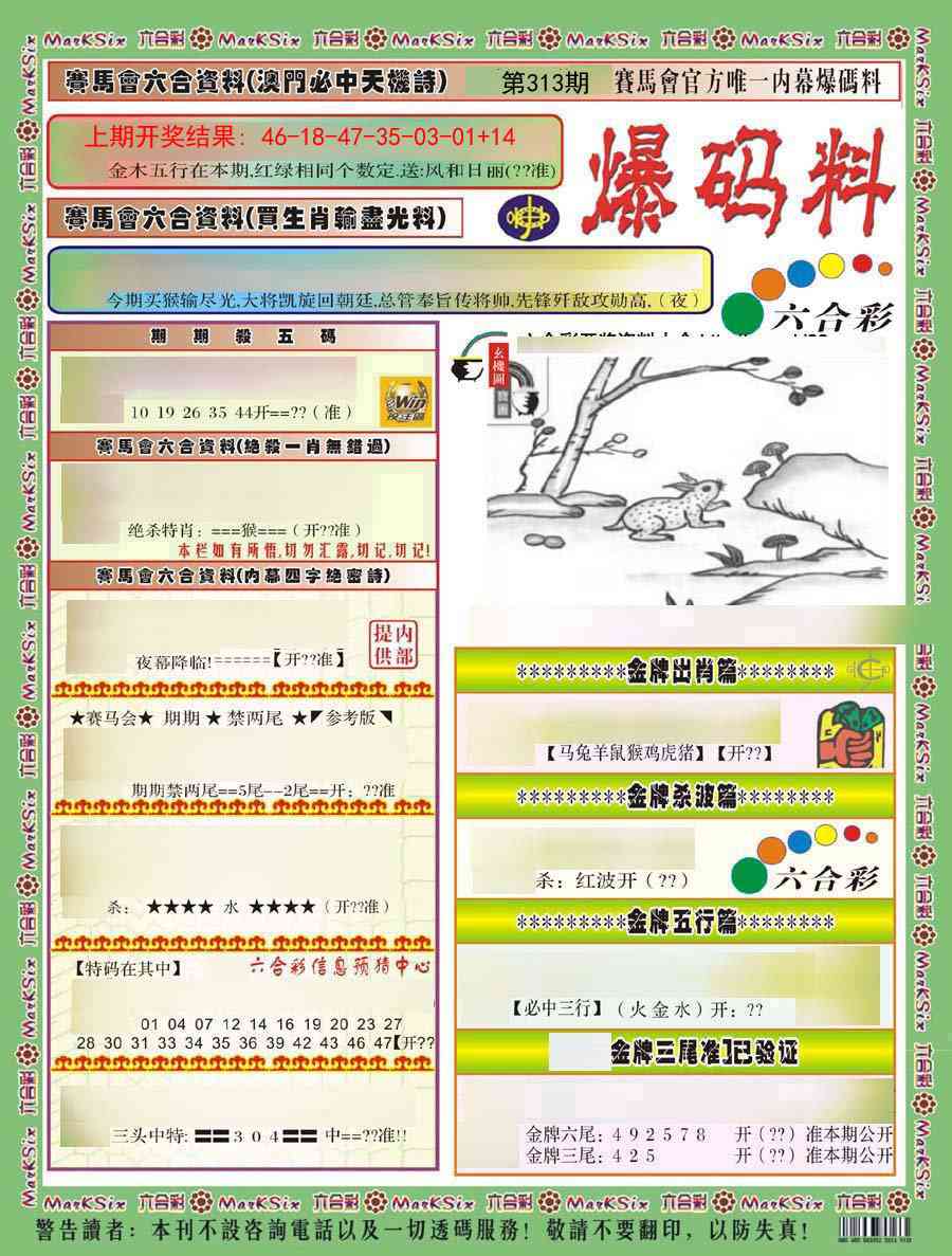 313期爆码料A)[图]