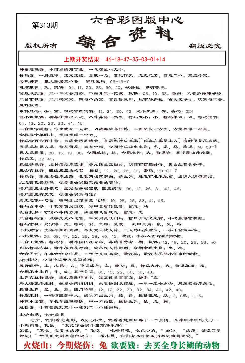 313期内部综合资料[图]