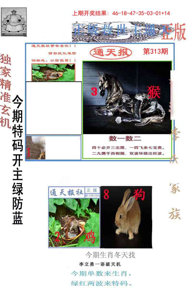 313期李力勇通天报[图]
