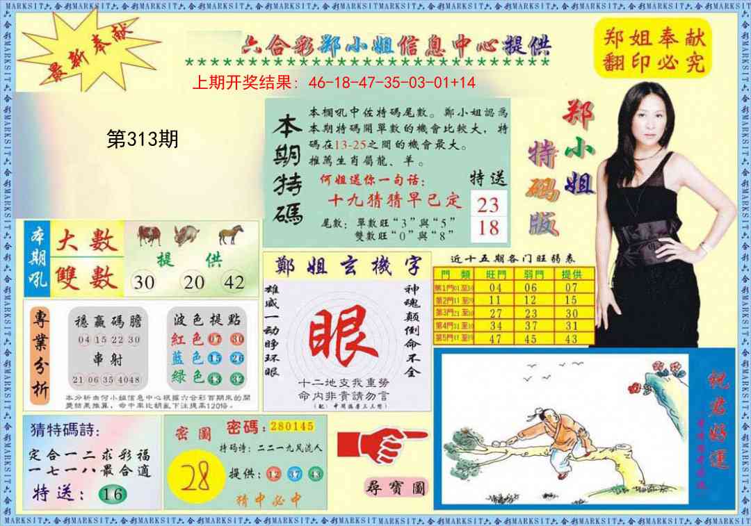 313期郑小姐特码报A[图]