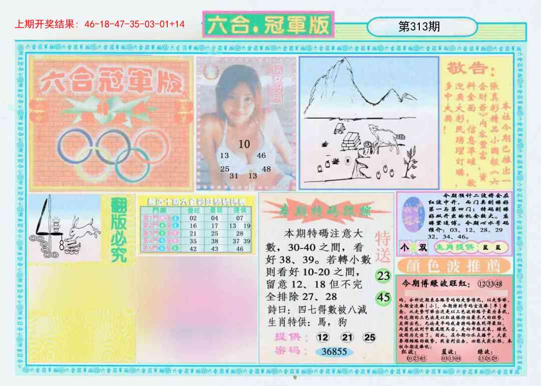 313期六合冠军版A[图]