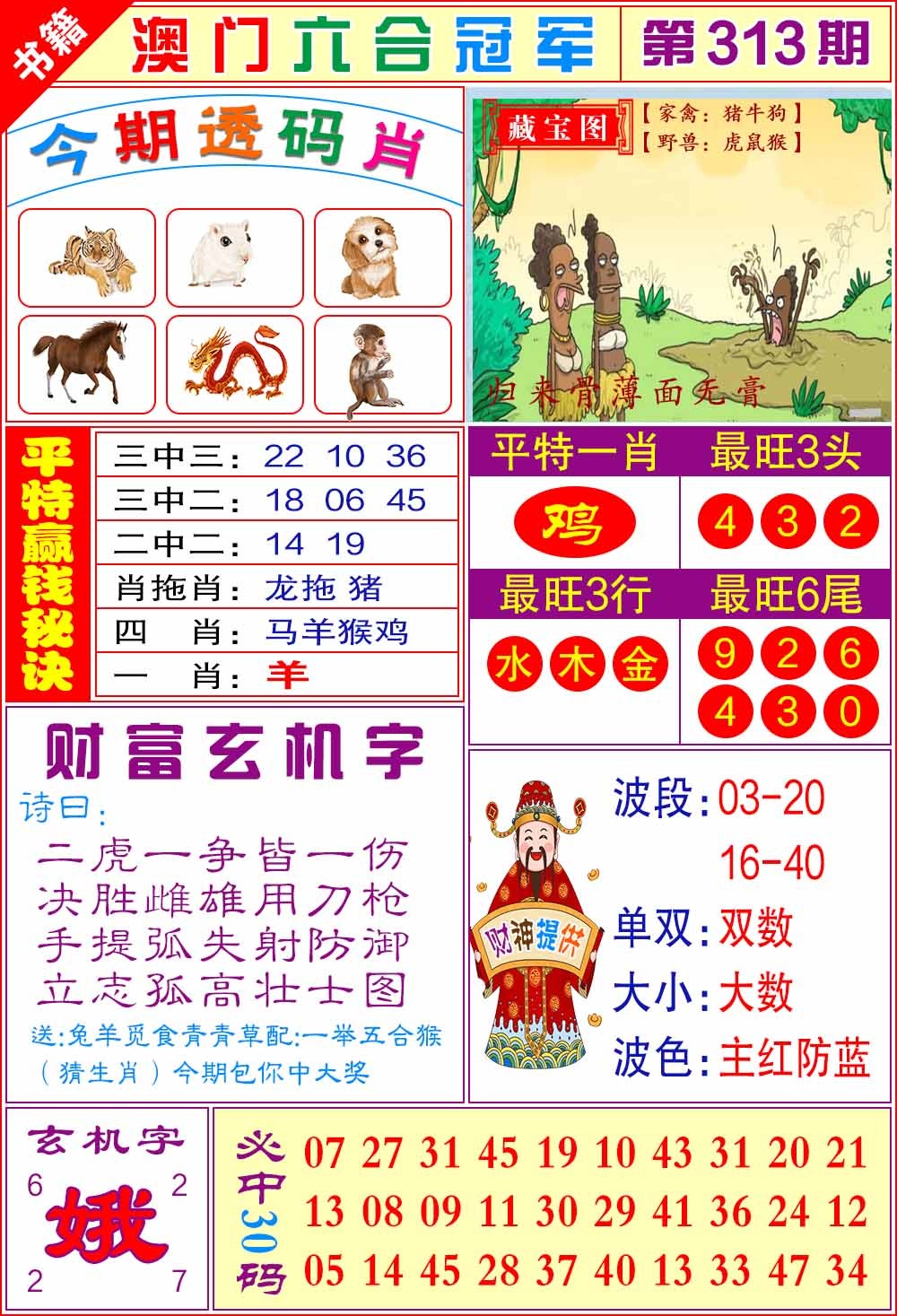 313期澳门六合冠军[图]