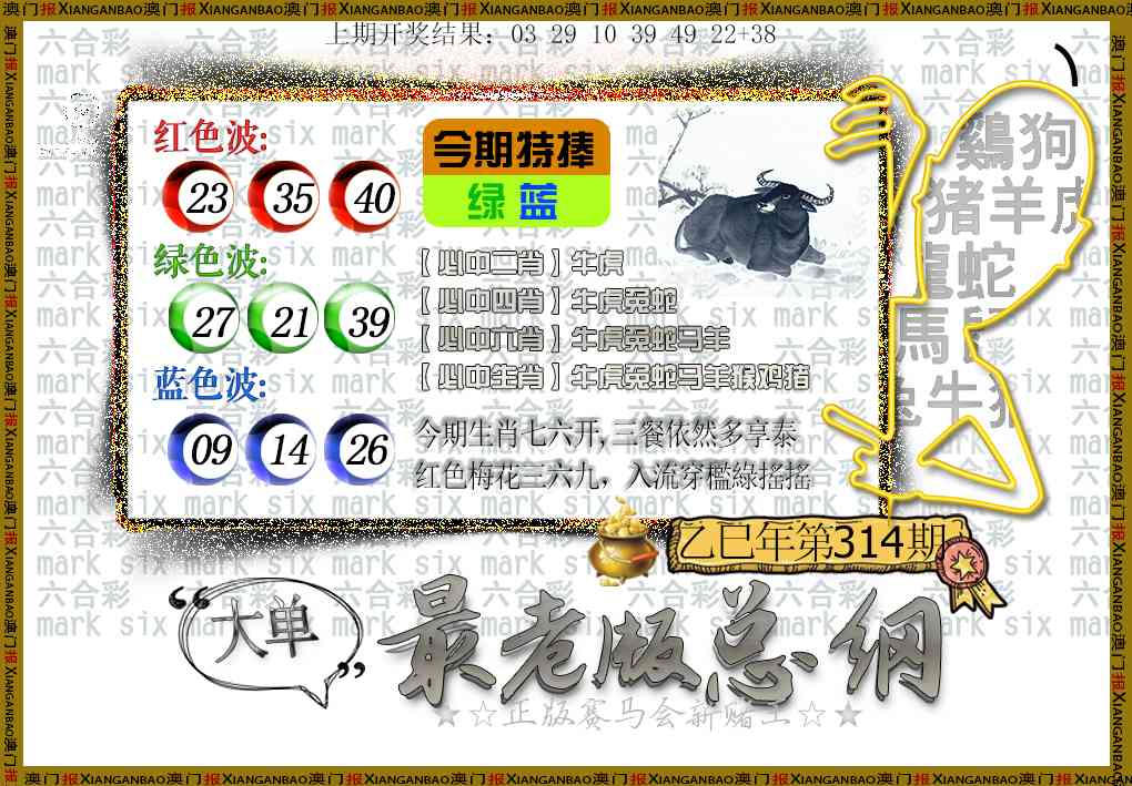 314期最老版总纲[图]