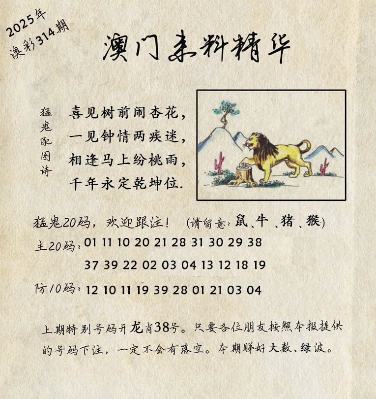 314期澳门来料精华[图]