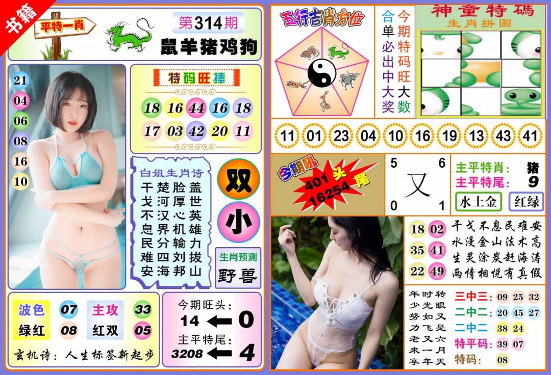 314期澳门五行白姐[图]