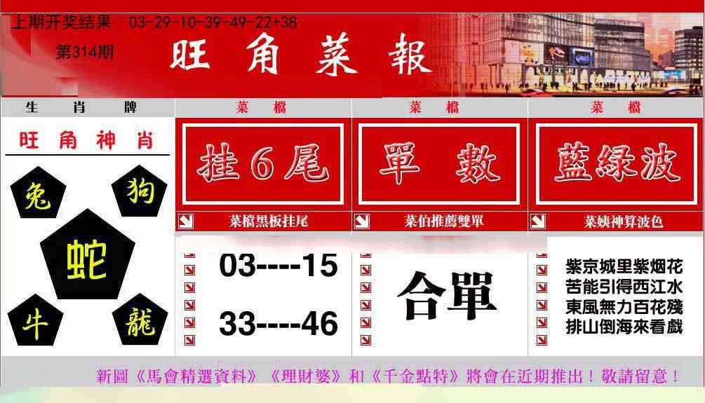 314期旺角菜报[图]