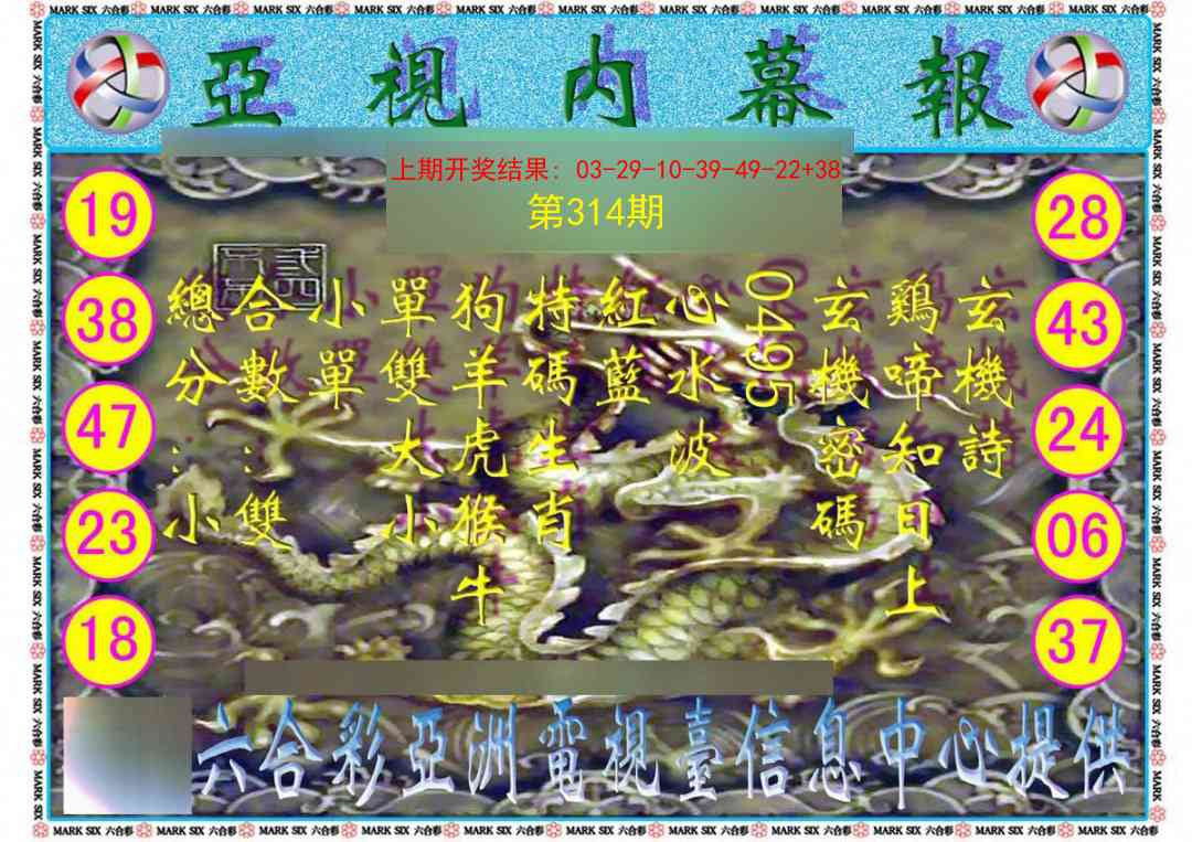 314期亚视内幕报[图]