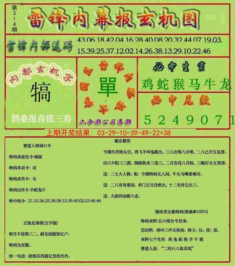 314期雷锋玄机报[图]