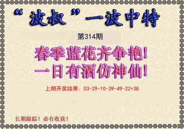 314期波叔一波中特[图]
