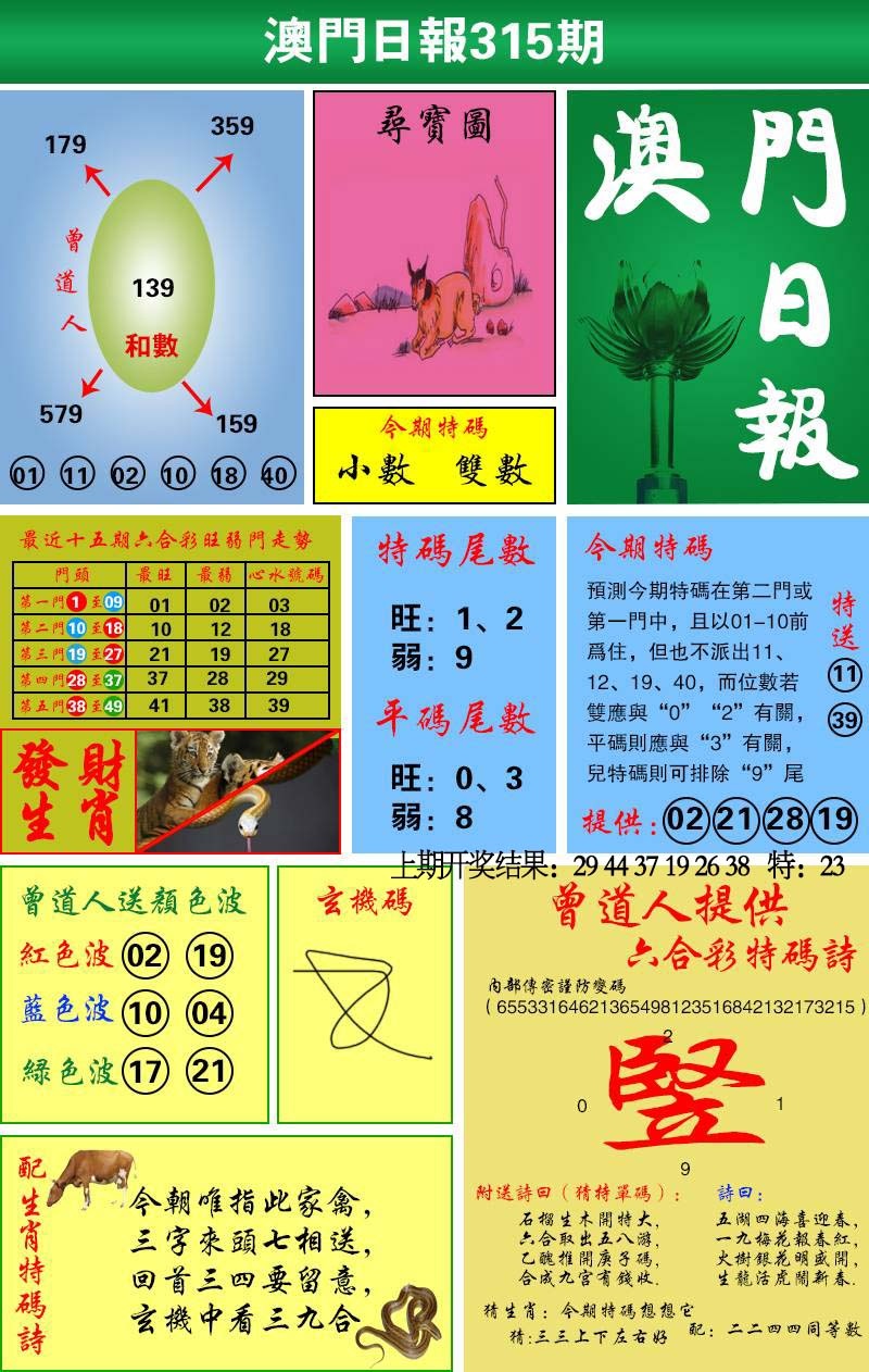315期澳门日报[图]
