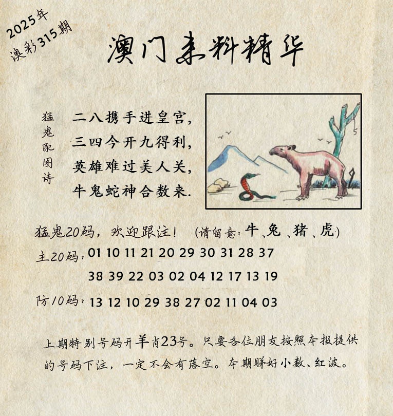 315期澳门来料精华[图]