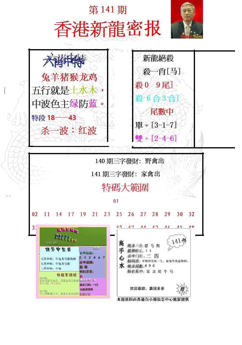 141期新龙密报[图]